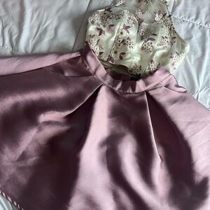 Windsor Mauve and Ivory Floral Midi Dress